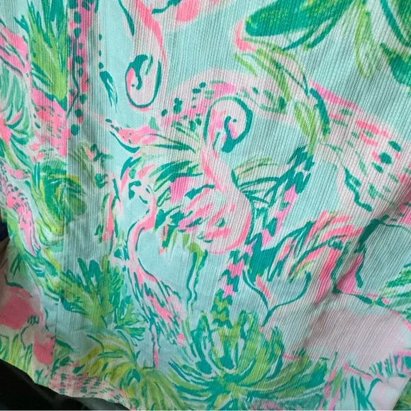 Lilly Pulitzer Mini Mila Shift Dress in Seasalt Blue on Parade Girls’ Size 12 - Picture 6 of 13